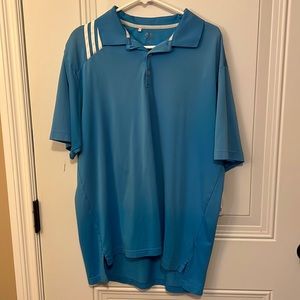 Men’s blue golf polo adidas